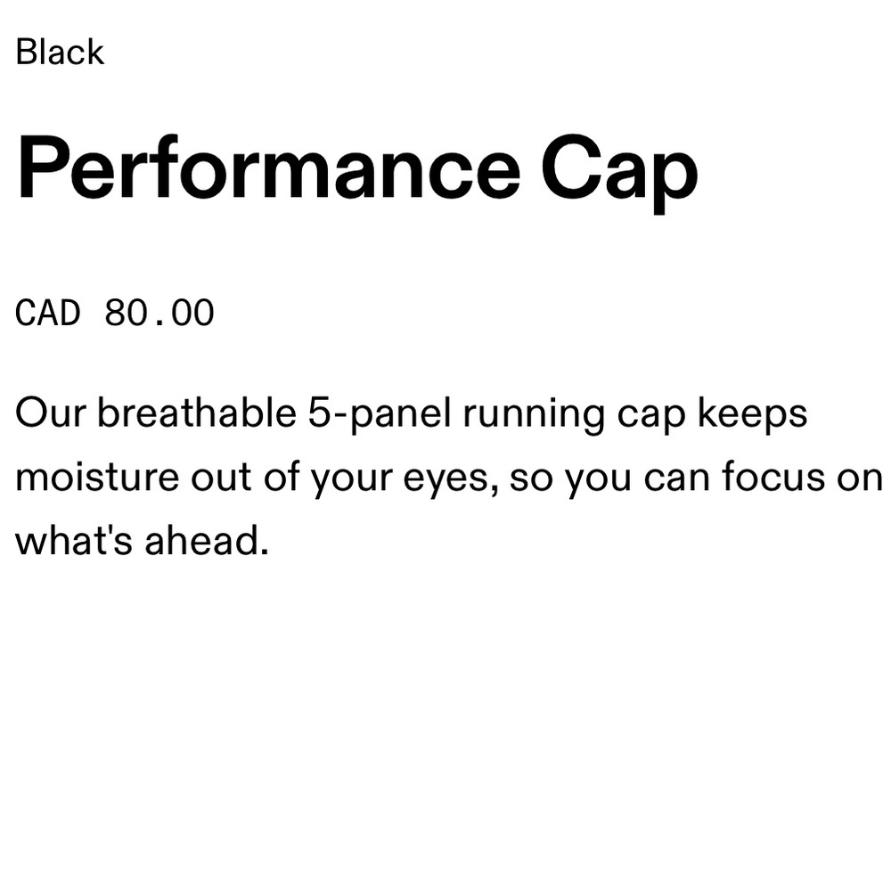 On Performance Cap - image 7
